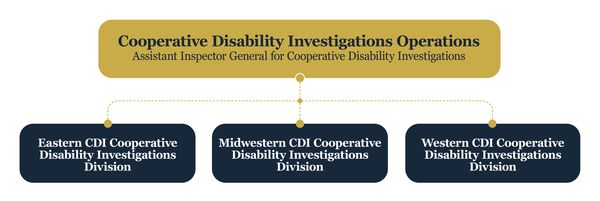 Cooperative Disability Investigations Operations organizational chart