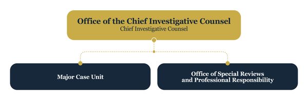 Office of the Chief Investigative Counsel organizational chart